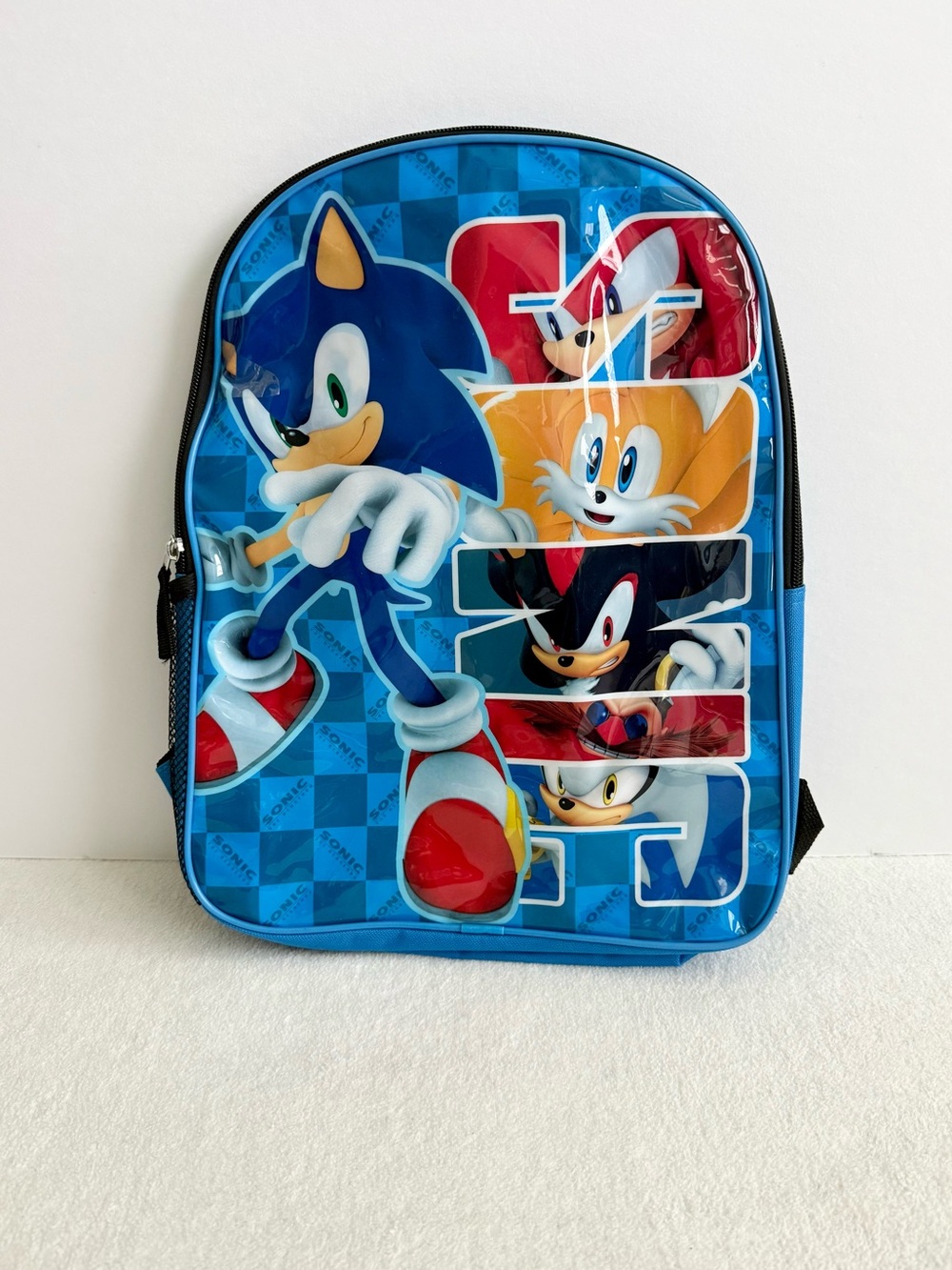 Kids Sonic the Hedgehog Backpack Blue School Bookbag NWT